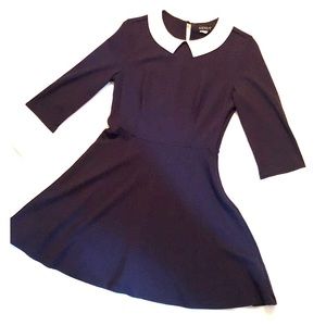 Navy and White Dress